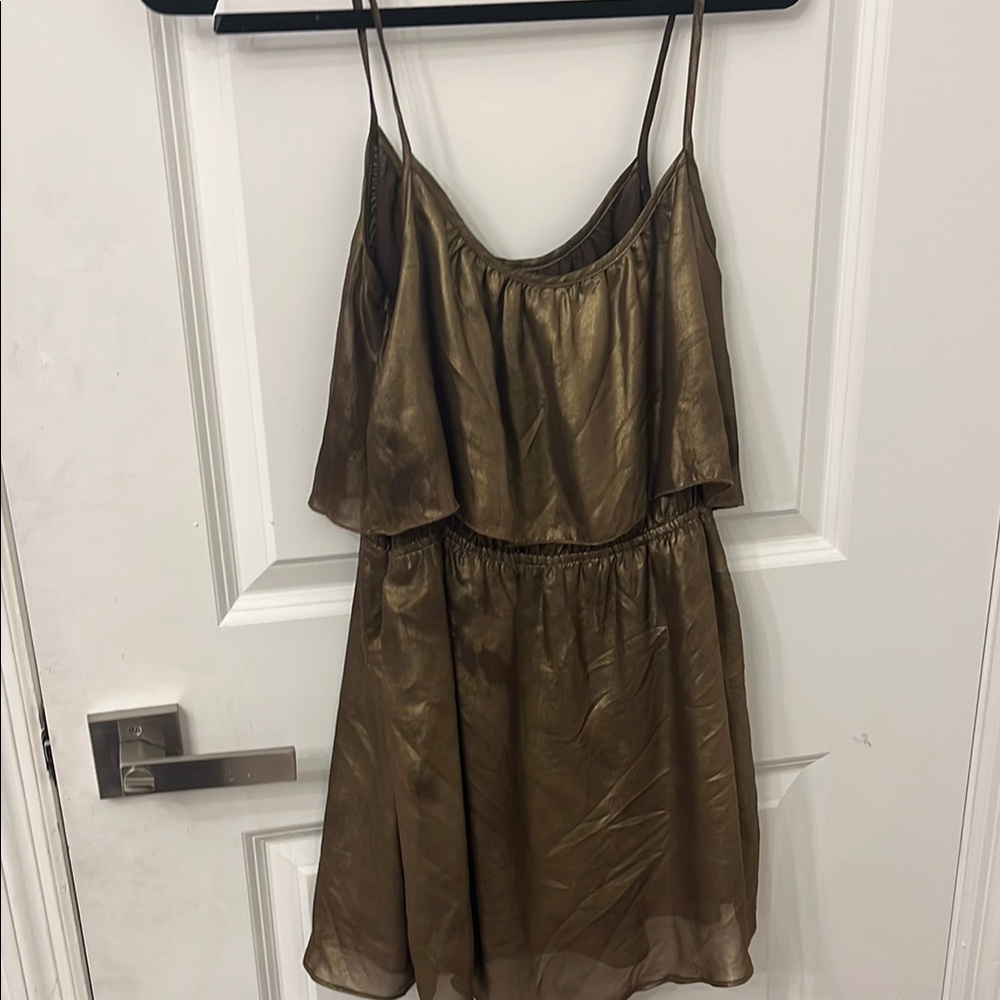Akris Gold Metallic Dress